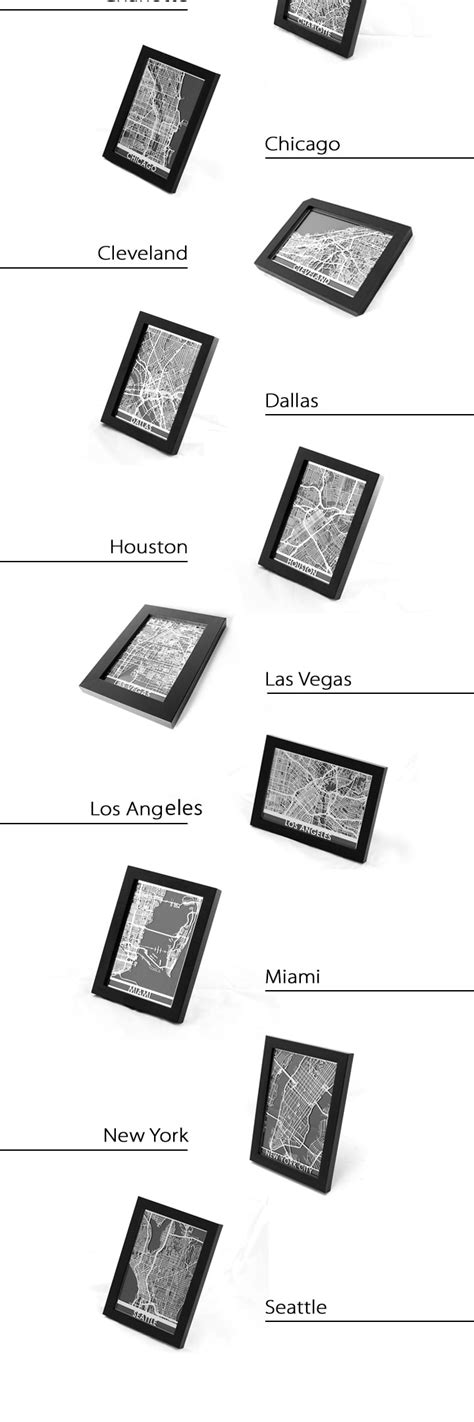 The Steel Maps For US & World Cities @ The Apollo Box 